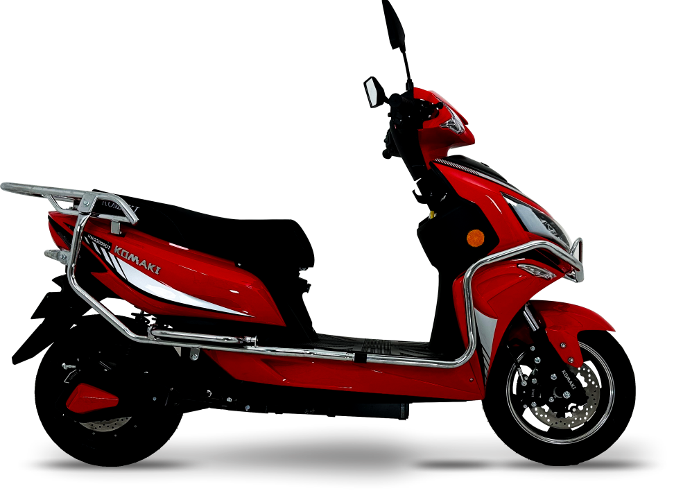 KOMAKI DT-3000 RED COLOURED E-SCOOTER IMAGE