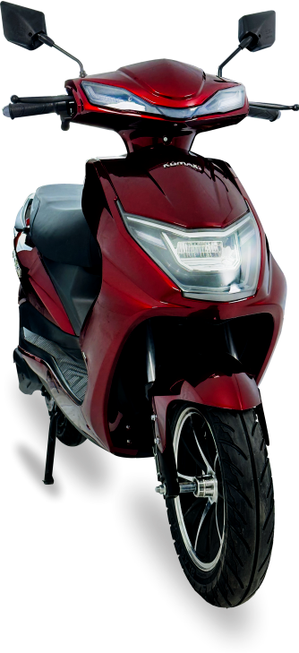 KOMAKI LY GARNET RED COLOURED ELECTRIC SCOOTER