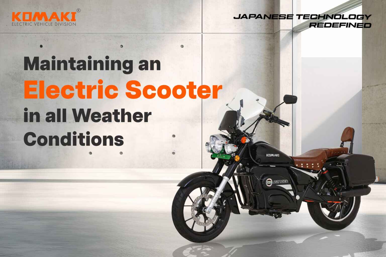 Electric scooter all weather