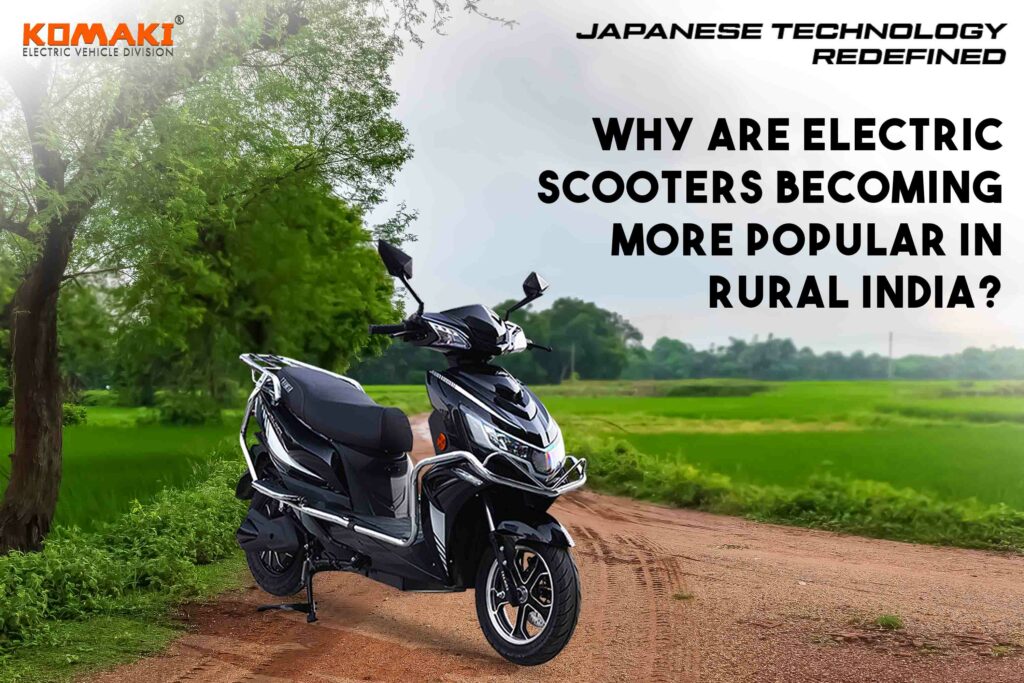Why are electric scooters becoming more popular in rural India?
