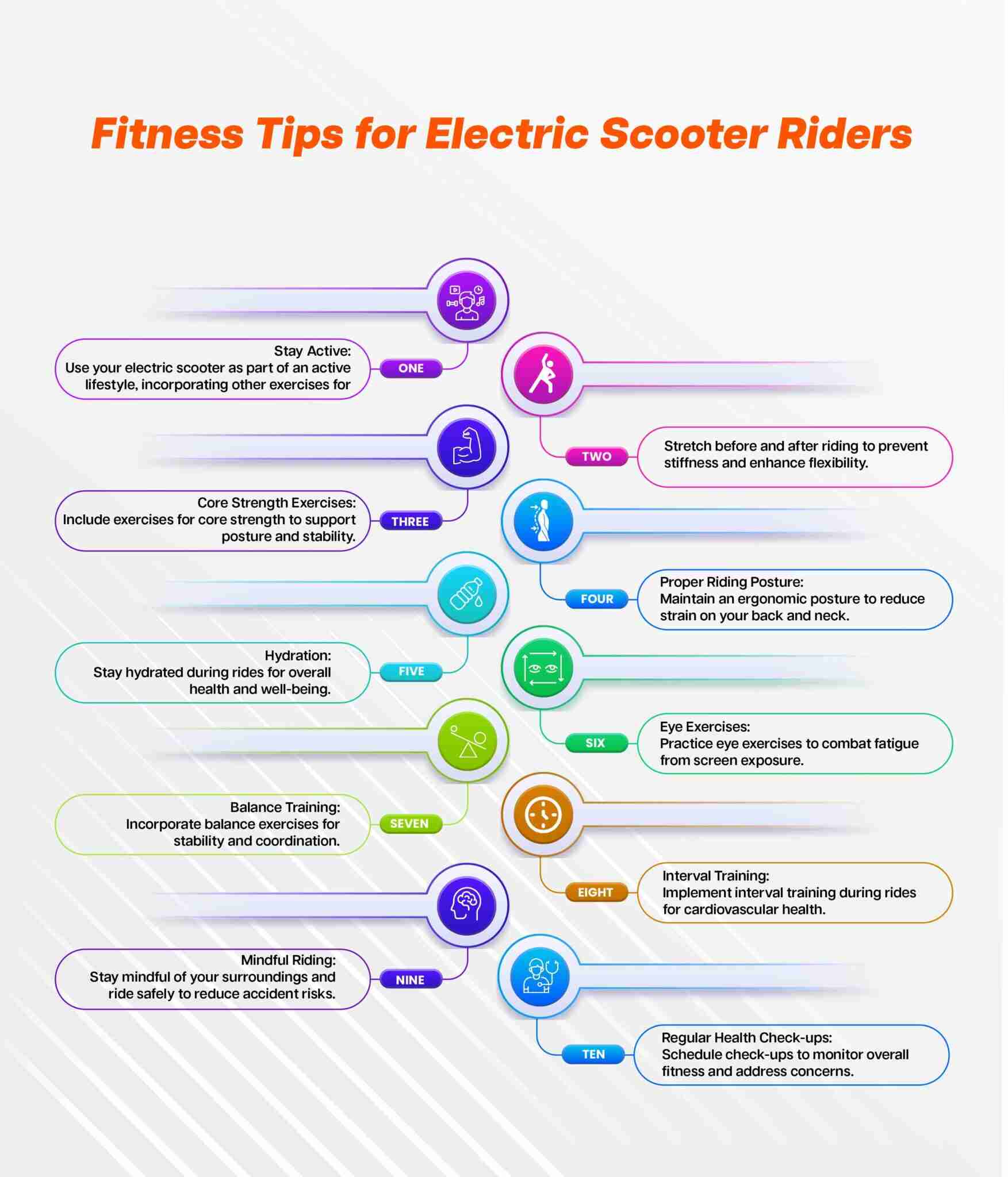 Fitness Tips for Electric Scooter Riders