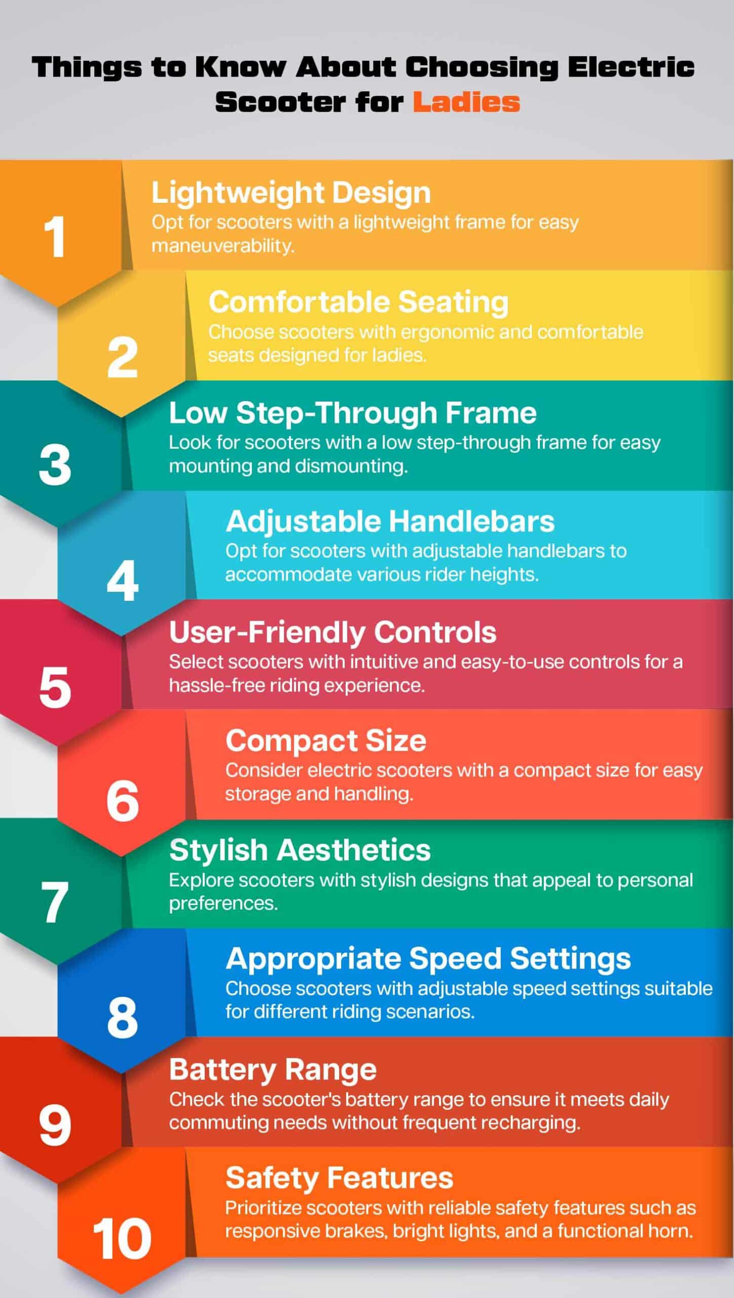 Features to Watch for While Purchasing an Electric Scooter for