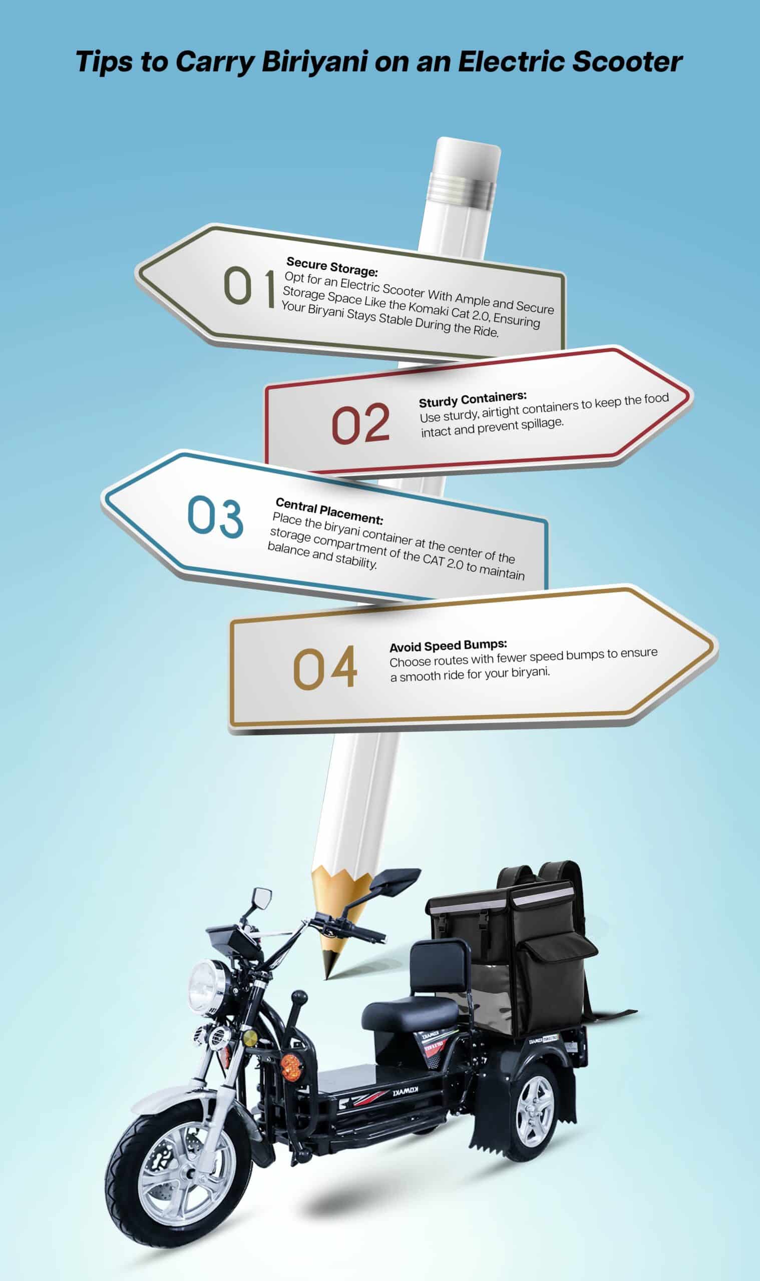 Top 5+ Tips to Carry Biriyani on an Electric Scooter