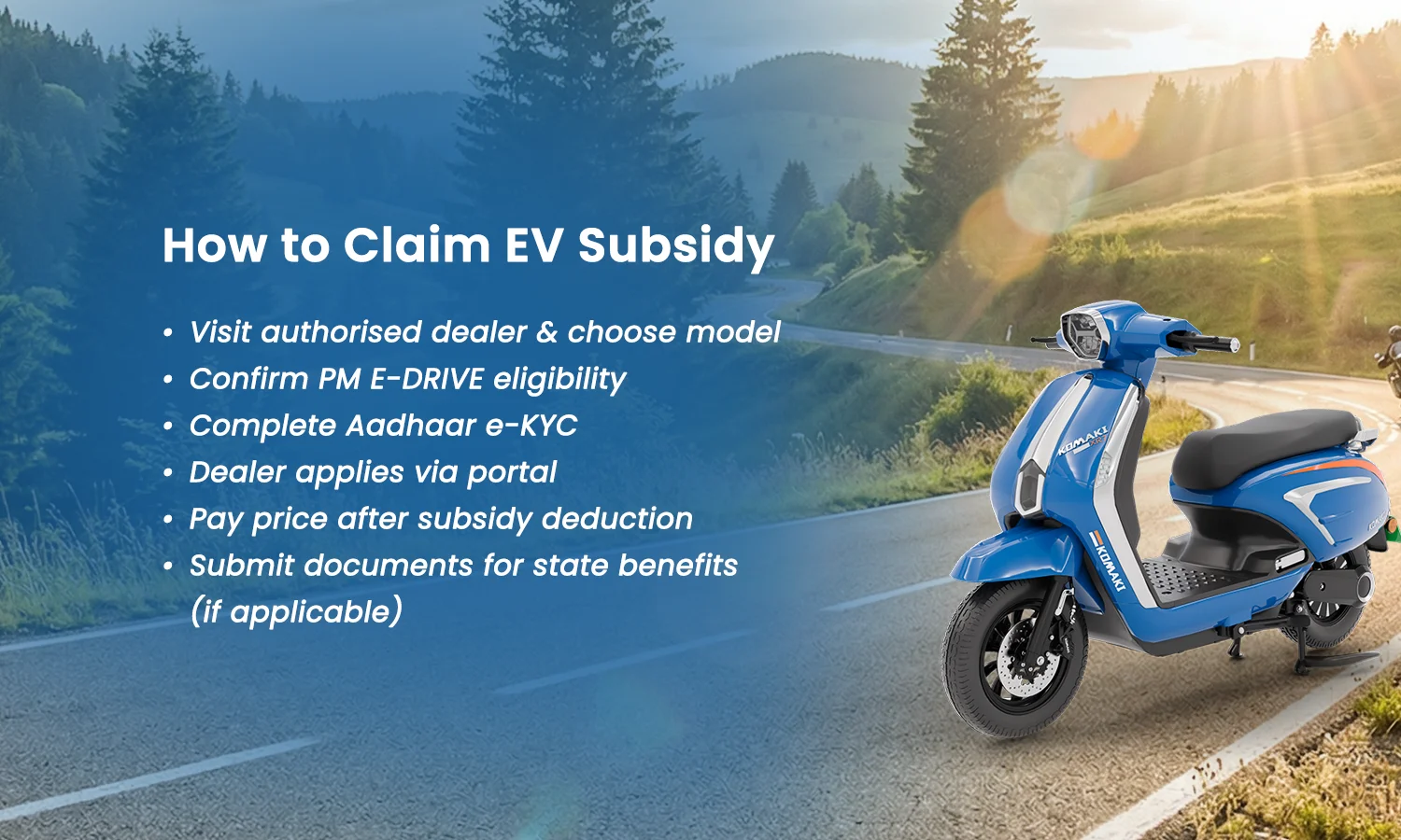 Electric Scooter Subsidy India 2026