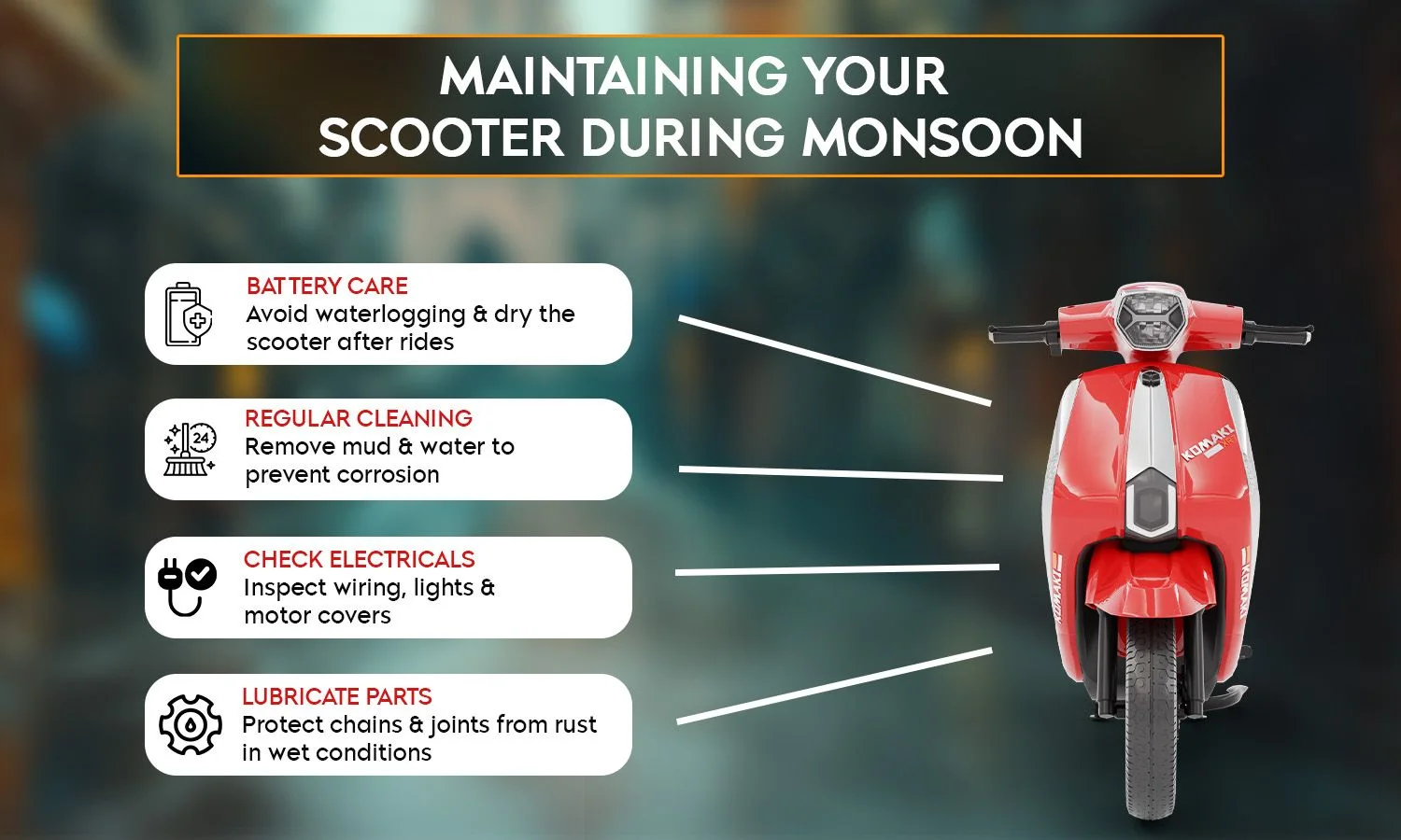 Electric Scooters in Monsoon