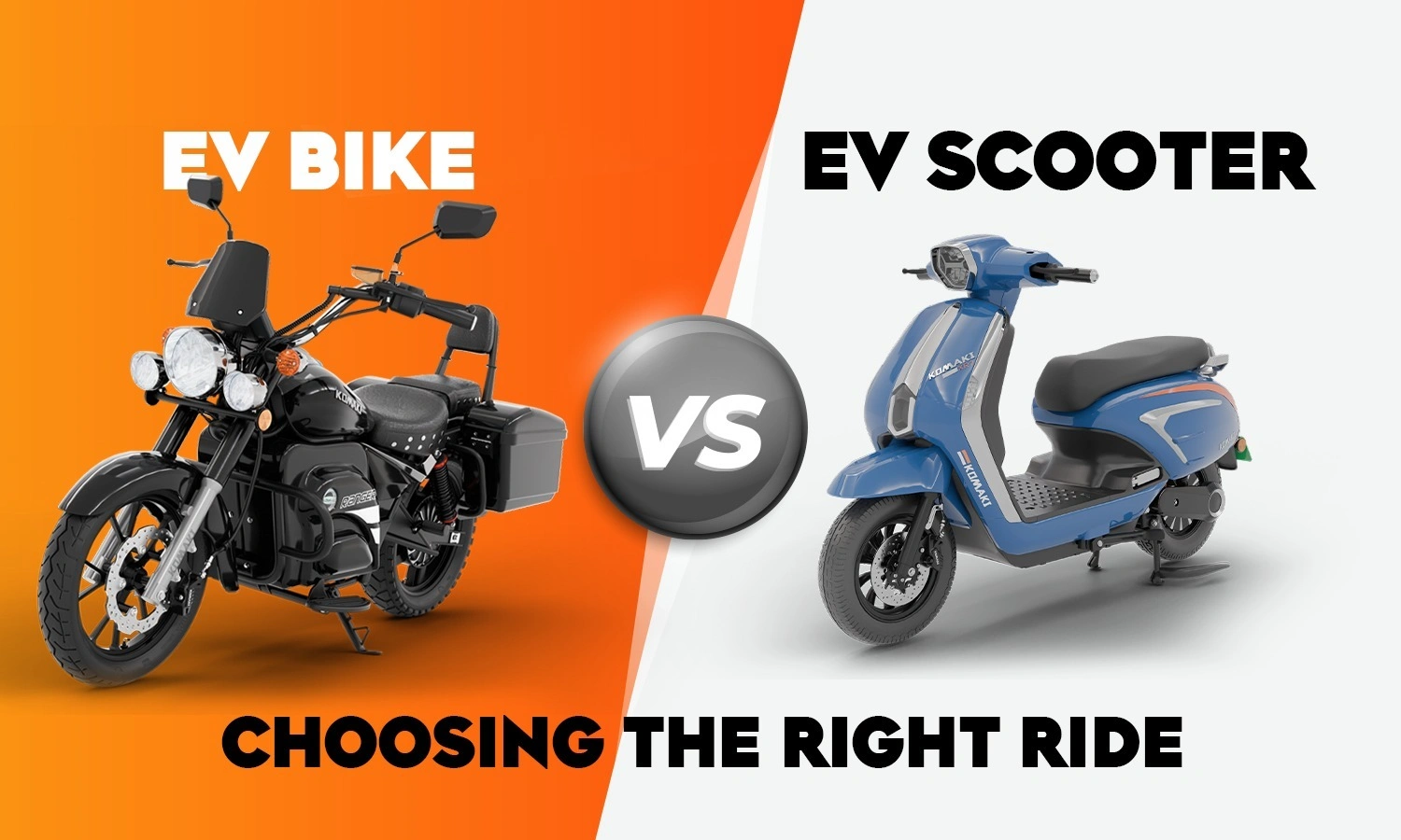 EV Bike vs EV Scooter