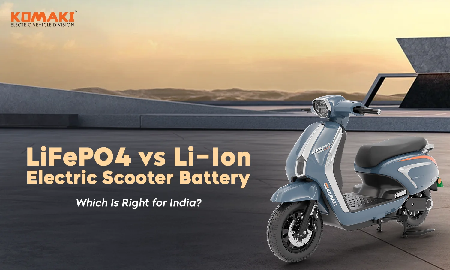 LiFePO4 battery electric scooter India