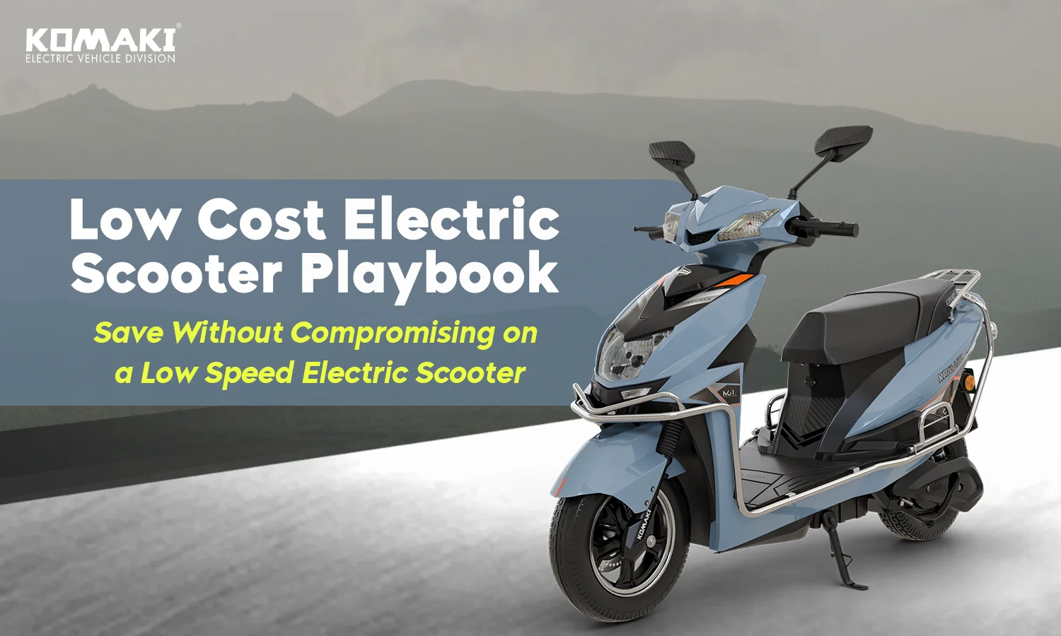 Low cost electric scooter